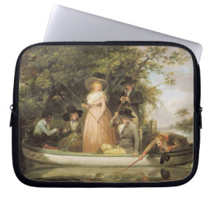 A Party angling (olie op canvas) Laptop Sleeve