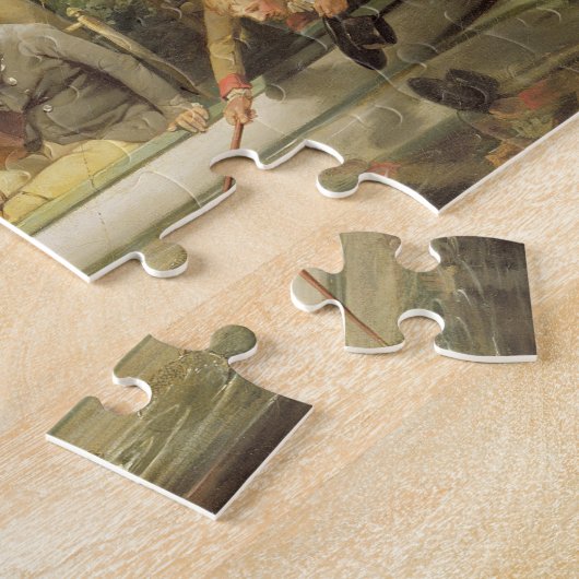 A Party angling (olie op canvas) Legpuzzel (Zijkant)