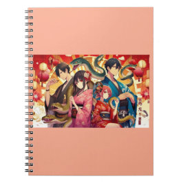 A Past Lunar Celebration featuring serpents Notitieboek