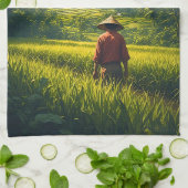 A Peaceful Harvest Theedoek (Gevouwen)