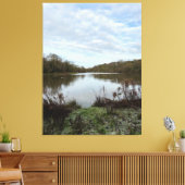 A peacful lake.. canvas afdruk (Insitu (Woonkamer))