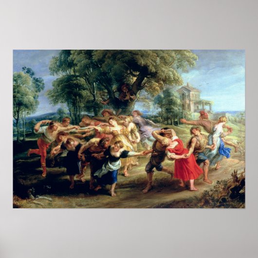A Peasant Dance, 1636-40 Poster (Voorkant)