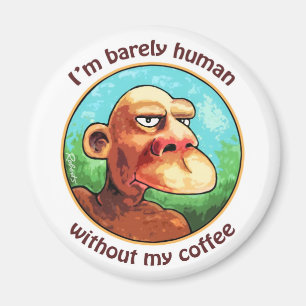 À peine humain avec aimant à café