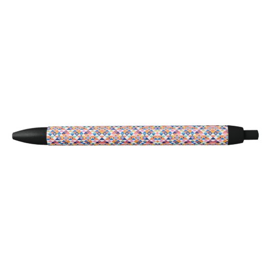 A pen with a colorful geometric pattern  (Voorkant)