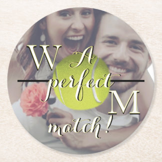 A Perfect Match Paper Coaster Ronde Kartonnen Onderzetter