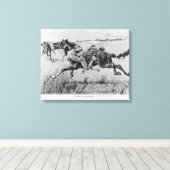 A Peril of the Plains Canvas Afdruk (Insitu (Houten vloer))