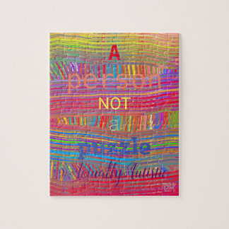 A Person NOT a Puzzle - Autism Acceptance Legpuzzel
