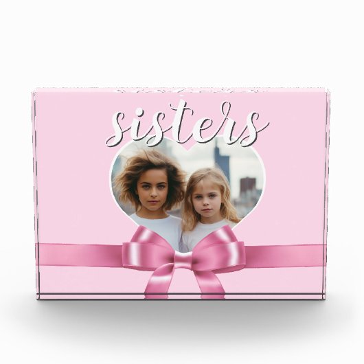 A personalized heart template - sisters fotoblokken (Voorkant)