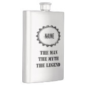 A personnalisé le flacon d'acier de légende de (Droite)