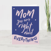 À peu près tout la carte de fête des mères (Devant)