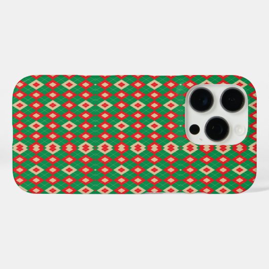 A phone case featuring a vibrant geometric pattern (Achterkant (horizontaal))