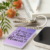 A Piece Of My Heart Lives In Heaven Keychain (Voorkant Rechts)