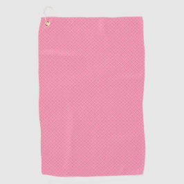 A pink towel with a textured pattern  golfhanddoek