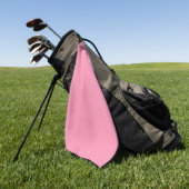 A pink towel with a textured pattern  golfhanddoek (Groen)