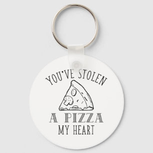 A Pizza Mijn hart Sleutelhanger
