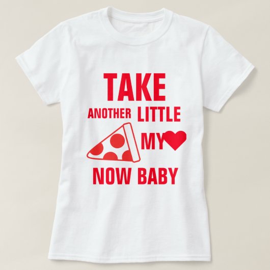 A Pizza Mijn hart T-shirt (Design voorkant)