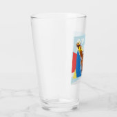 A playful “Sip Happens” drink glass Glas (Rechts)