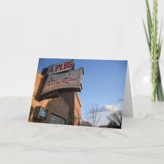 "A PLUS" Congratulatory Card Kaart (Voorkant)