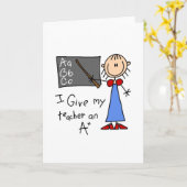 A Plus-leraar Kaart (Gele Bloem)