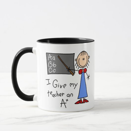 A plus leraar mok (Links)