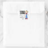 A Plus-leraar Ronde Sticker (Tas)