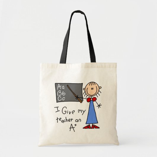 A plus leraar tote bag (Voorkant)