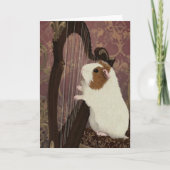 A Polite Performance – Guinea Pig Greeting Card Kaart (Voorkant)