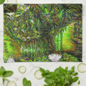 A Pond with Unpure Thoughts Theedoek (Gevouwen)