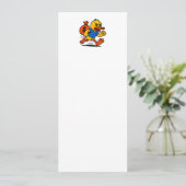 A POP ART STYLE THIEF DUCK KAART (Staand voorkant)