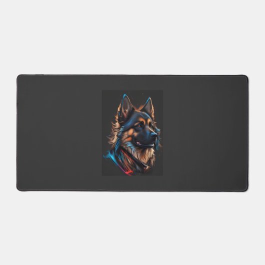 A portrait off an German shepherd dog   (Recto)