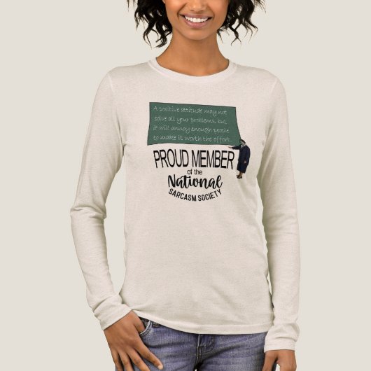A Positive Attitude May Not Solve All Your Problem Tri-Blend Shirt (Voorkant)