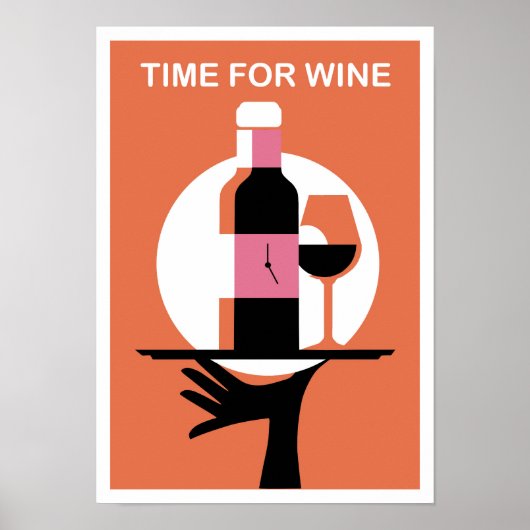 A poster Time for Wine  (Devant)