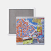 A pour aimant Amsterdam (Recto/Verso)
