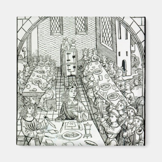 A Princely Banquet, 1491 Magneet (Voorkant)