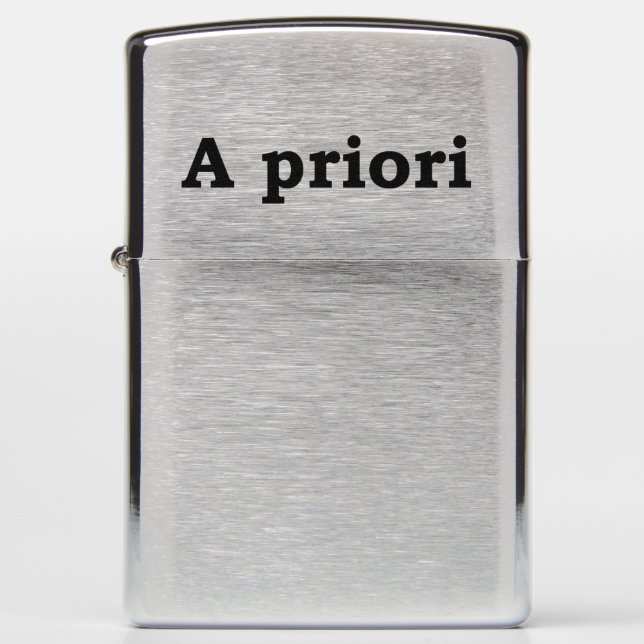 A priori (Voorkant)