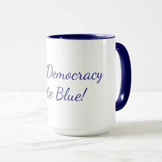a pro democracy coffee mug (Devant droit)