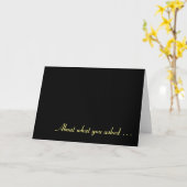 A propos de ce que vous avez demandé..., carte (Fleur jaune)