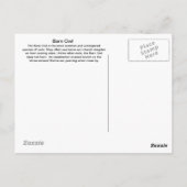 A propos de la carte postale de la Chouette d'Amér (Dos)