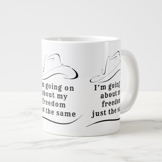 À propos de ma liberté Mug (Devant droit)