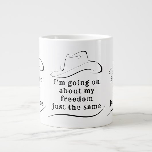 À propos de ma liberté Mug (Devant)