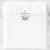 A propos de POP baby shower autocollant (Sac)