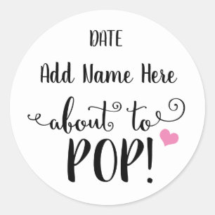 A propos de POP baby shower autocollant