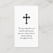 A Psalm of David Celebration of Life Prayer Card Visitekaartje (Achterkant)