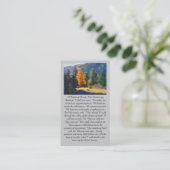 "A Psalm of David” Peace & Comfort Prayer Card Visitekaartje (Staand voorkant)