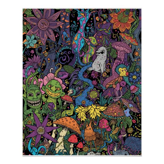 A psychedelic poster design perfect poster (Voorkant)