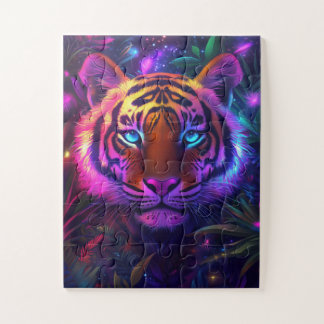 A psychedelic tiger legpuzzel
