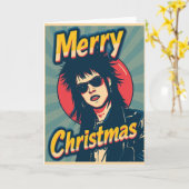 A punk christmas card kaart (Gele Bloem)