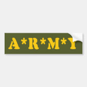 A*R*M*Y BUMPERSTICKER (Voorkant)