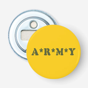 A*R*M*Y BUTTON FLESOPENER
