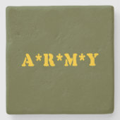 A*R*M*Y STENEN ONDERZETTER (Voorkant)